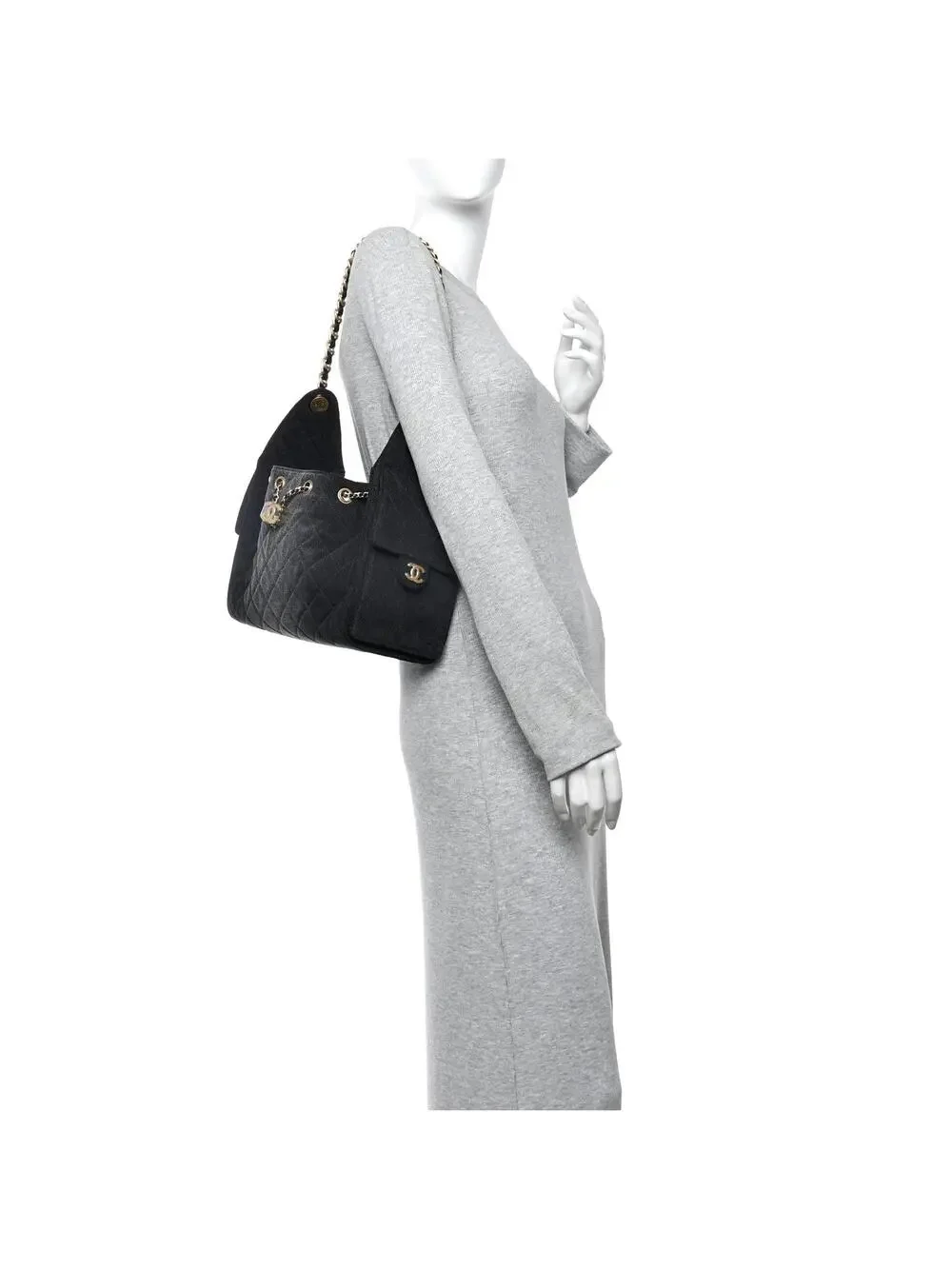 Washed Denim Quilted Small Chanel 25 #291064C79B